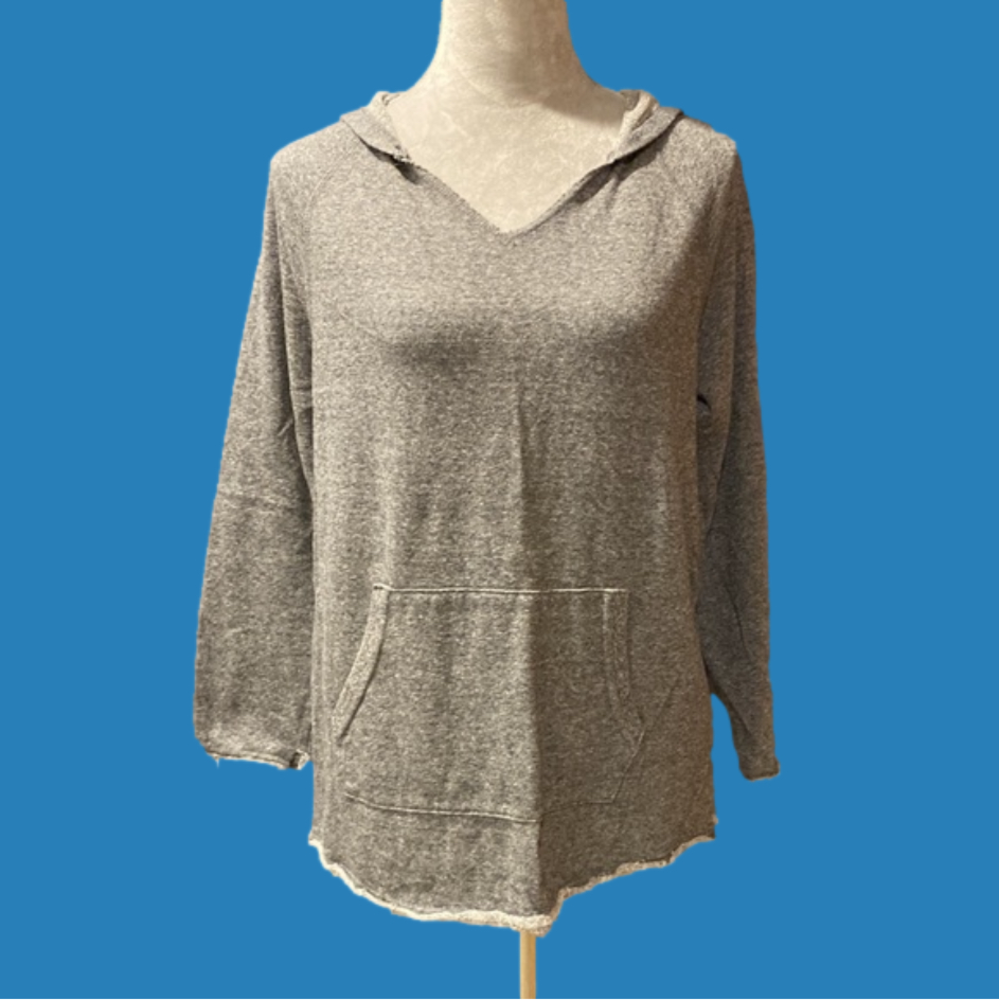 Large SO hooded sweatshirt grey